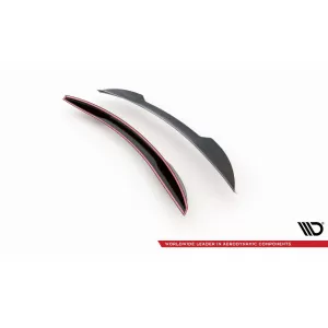 Spoiler 3D Maxton Design adatto per il bagagliaio di Audi A8, A8 S-Line, S8 D5 2017-2021, verniciato nero-image-6235741