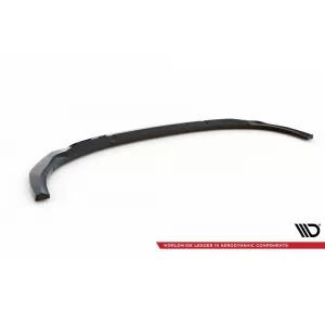 Maxton Design version 1 spoiler suitable for front bumper of Audi E-tron 2018-2022, black lacquer