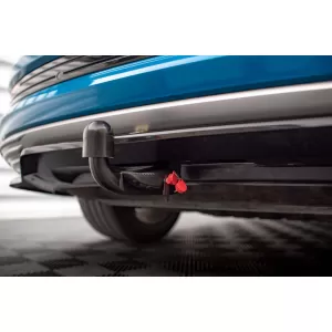 Maxton Design spoiler suitable for rear bumper of Audi E-tron 2018-2022, black lacquer