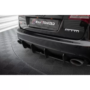 Additivo Maxton Design adatto per diffusore Audi RS6 C6 Avant 2007-2010, nero opaco-image-6235775