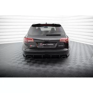 Additivo Maxton Design adatto per diffusore Audi RS6 C6 Avant 2007-2010, nero opaco-image-6235777