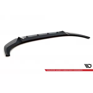 Maxton Design version 2 spoiler suitable for front bumper of Audi RSQ8 MK1 after 2019, black lacquer