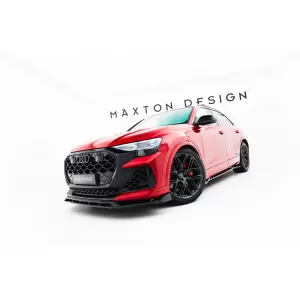 Spoiler Maxton Design adatto per paraurti anteriore di Audi RSQ8 dopo il 2023, laccato nero-image-6235864