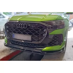Spoiler Maxton Design adatto per paraurti anteriore di Audi RSQ8 dopo il 2023, laccato nero-image-6235866