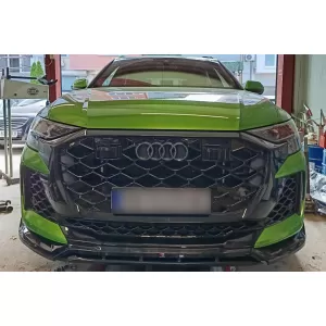 Spoiler Maxton Design adatto per paraurti anteriore di Audi RSQ8 dopo il 2023, laccato nero-image-6235867