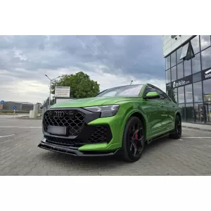 Spoiler Maxton Design adatto per paraurti anteriore di Audi RSQ8 dopo il 2023, laccato nero-image-6235872