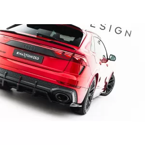 Spoiler Maxton Design adatto per paraurti posteriore di Audi RSQ8 dopo il 2023, laccato nero-image-6235876