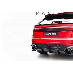 Spoiler Maxton Design adatto per paraurti posteriore di Audi RSQ8 dopo il 2023, laccato nero-image-6235877