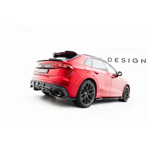 Spoiler Maxton Design adatto per paraurti posteriore di Audi RSQ8 dopo il 2023, laccato nero-image-6235880