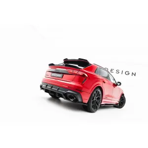 Spoiler Maxton Design adatto per paraurti posteriore di Audi RSQ8 dopo il 2023, laccato nero-image-6235881