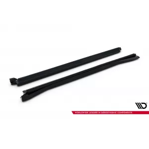 Maxton Design additives suitable for Audi RSQ8 side skirts after 2023, black lacquer