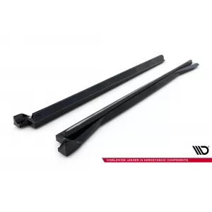 Maxton Design additives suitable for Audi RSQ8 side skirts after 2023, black lacquer