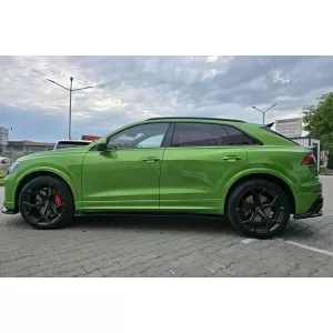 Maxton Design additives suitable for Audi RSQ8 side skirts after 2023, black lacquer