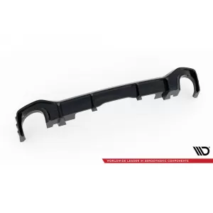 Diffusore Maxton Design adatto per paraurti posteriore di Audi RSQ8 MK1 dopo il 2019, verniciato di nero-image-6235896