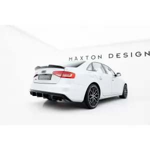 Spoiler Maxton Design adatto per Audi S4 B8 sedan 2012-2015, laccato nero-image-6235918