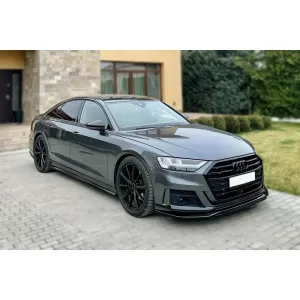 Maxton Design additives suitable for Audi S8 D5 side skirts after 2019, black lacquer