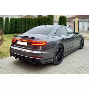 Maxton Design additives suitable for Audi S8 D5 side skirts after 2019, black lacquer