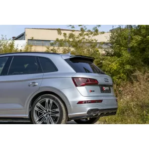 Spoiler tipo S-Line Maxton Design, adatto per il bagagliaio dell'Audi Q5 dopo il 2017, verniciato in nero-image-6235933