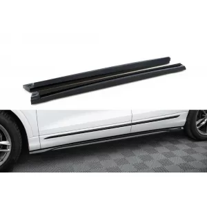 Maxton Design side skirt diffusers suitable for Audi SQ8, Q8 S-Line 2018-2023, gloss black