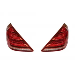 Un pacchetto di design tipo S63 adatto per Mercedes S-Class W222 2017-2020, con fari, fanali posteriori, minigonne per passo lungo-image-6235959