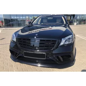 Un pacchetto di design tipo S63 adatto per Mercedes S-Class W222 2017-2020, con fari, fanali posteriori, minigonne per passo lungo-image-6235973
