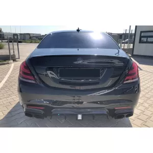 Un pacchetto di design tipo S63 adatto per Mercedes S-Class W222 2017-2020, con fari, fanali posteriori, minigonne per passo lungo-image-6235976