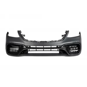 Un pacchetto di design tipo S63 adatto per Mercedes S-Class W222 2017-2020, con fari, fanali posteriori, griglia, senza minigonne laterali-image-6235979