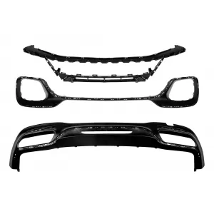 Un pacchetto di design tipo S63 adatto per Mercedes S-Class W222 2017-2020, con fari, fanali posteriori, griglia, senza minigonne laterali-image-6235987