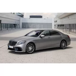 Un pacchetto di design tipo S63 adatto per Mercedes S-Class W222 2017-2020, con fari, fanali posteriori, griglia, senza minigonne laterali-image-6235991
