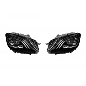 Pacchetto Maybach adatto per Mercedes S-Class W222 2013-2020 con fari a LED e fanali posteriori a LED-image-6236014