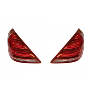 Pacchetto Maybach adatto per Mercedes S-Class W222 2013-2020 con fari a LED e fanali posteriori a LED-image-6236025