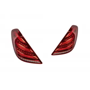 Pacchetto Maybach adatto per Mercedes S-Class W222 2013-2020 con fari a LED e fanali posteriori a LED-image-6236026