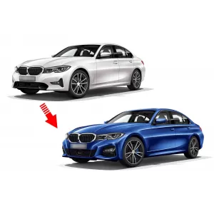 Pacchetto di tuning M Technik adatto per BMW Serie 3 G20 dopo il 2019 con griglia per ACC-image-6236122