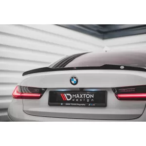 Trunk spoiler suitable for BMW 3 Series G20 sedan after 2018, black lacquer