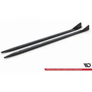 Additivi Maxton Design versione 3 adatti per minigonne laterali tipo CSL per BMW M4 G82 dopo il 2021, laccato nero-image-6236167