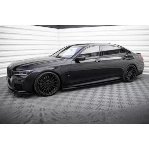 Additivi Maxton Design adatti per BMW Serie 7 G12 con pacchetto M a passo lungo dopo il 2015, verniciatura nera-image-6236232