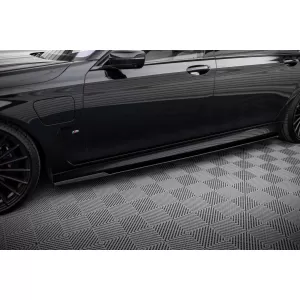 Additivi Maxton Design adatti per BMW Serie 7 G12 con pacchetto M a passo lungo dopo il 2015, verniciatura nera-image-6236233
