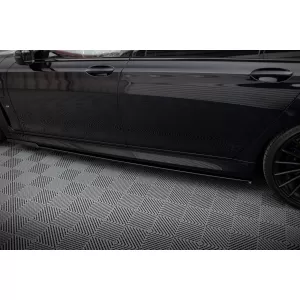 Additivi Maxton Design adatti per BMW Serie 7 G12 con pacchetto M a passo lungo dopo il 2015, verniciatura nera-image-6236234
