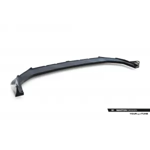 Spoiler Maxton Design adatto per paraurti anteriore di BMW X2 U10 con pacchetto M dopo il 2023, verniciato di nero-image-6236271