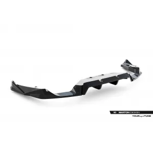 Spoiler Maxton Design adatto per paraurti posteriore di BMW X2 M package U10 dopo il 2023, verniciato di nero-image-6236278
