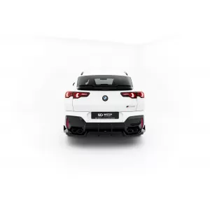 Spoiler Maxton Design adatto per paraurti posteriore di BMW X2 M package U10 dopo il 2023, verniciato di nero-image-6236280