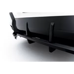 Spoiler Maxton Design adatto per paraurti posteriore di BMW X2 M package U10 dopo il 2023, verniciato di nero-image-6236282