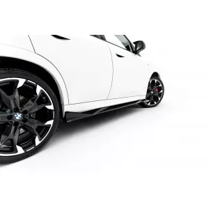 Kit spoiler Maxton Design adatto per minigonne, paraurti anteriore, paraurti posteriore e bagagliaio per BMW X2 U10 con pacchetto M dopo il 2023 in laccato nero-image-6236301