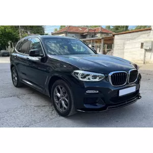 Maxton Design spoiler suitable for front M Technik bumper for BMW X3 G01 after 2018, black lacquer