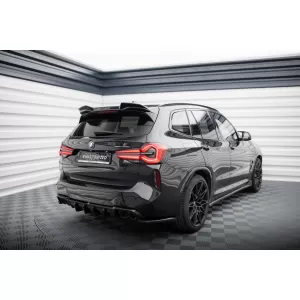 Diffusore Maxton Design adatto per paraurti posteriore M su BMW X3 F97 dopo il 2021 -oo--oo-, verniciato nero-image-6236338