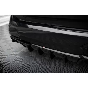 Diffusore Maxton Design adatto per paraurti posteriore M su BMW X3 F97 dopo il 2021 -oo--oo-, verniciato nero-image-6236339