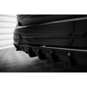 Diffusore Maxton Design adatto per paraurti posteriore M su BMW X3 F97 dopo il 2021 -oo--oo-, verniciato nero-image-6236340