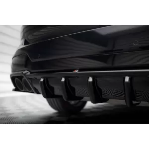 Diffusore Maxton Design adatto per paraurti posteriore M su BMW X3 F97 dopo il 2021 -oo--oo-, verniciato nero-image-6236342