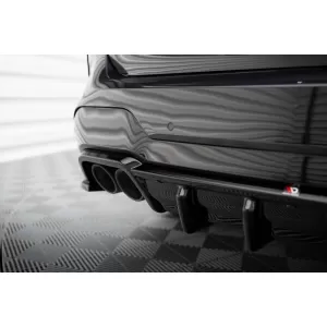 Diffusore Maxton Design adatto per paraurti posteriore M su BMW X3 F97 dopo il 2021 -oo--oo-, verniciato nero-image-6236344