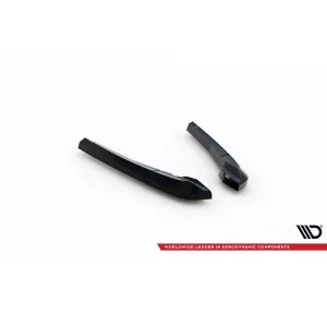 Aggiunte laterali Maxton Design adatte per diffusore su BMW X3 M F97 dopo il 2021, finitura nera lucida-image-6236346